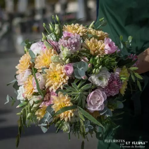 dueil photo bouquet deuil